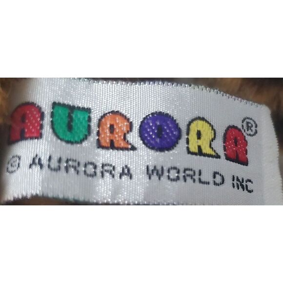 Aurora Leopard Cheetah Plush Floppy Laying Down Brown Black Body Stuffed Animal - Picture 6 of 9